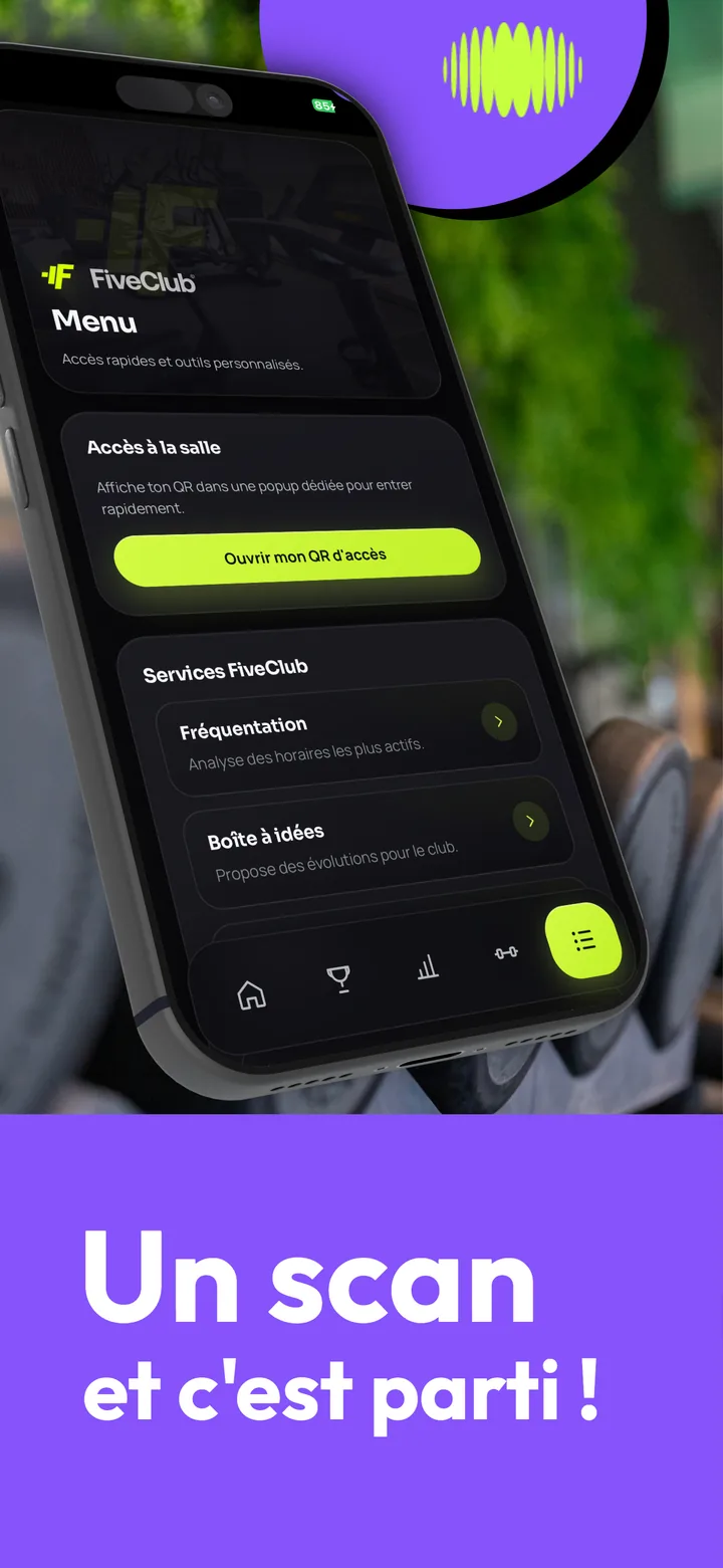 Écran 2 de l'application FiveClub